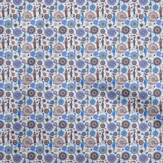 oneOone Silk Tabby Beige Fabric African Dress Material Fabric Print Fabric By The Yard 42 Inch Wide