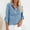 Blue, variant on LEBONYARD Womens Tops Casual,Fall Tops for Womens 2024 Trendy,Women Casual V-neck Pocket Back Split Long Sleeved Shirt Blue M