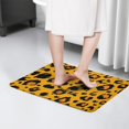 thumbnail image 4 of Yellow and Black Of Leopard Print Flannel Non Slip Door Rugs,Washable Door Mats Indoor,Decorative Door Mats,Dirt-Resistant and Absorbent Doormat for Entrance,Bedroom,Kitchen,Bathroom,23.5"x16", 4 of 5