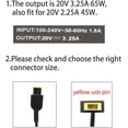 thumbnail image 3 of AC Adapter Charger for Lenovo P/N ADLX45NLC2A ADLX45NLC3A, 3 of 9