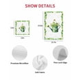thumbnail image 7 of St Patrick's Day Kitchen Dish Towels for Drying Dishes Set of 4, Watercolor Shamrock Leaves Watering Can Green Waffle Weave Microfiber Hand Tea Bathroom Towels Quick Dry & Absorbent Towel 15.7x23.6, 7 of 7