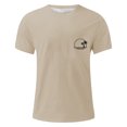 thumbnail image 3 of Afdoent Men's T-Shirts Letter Print Short Sleeve Crew Neck T-Shirt Floral Fashion Trend Summer Vintage, 3 of 4