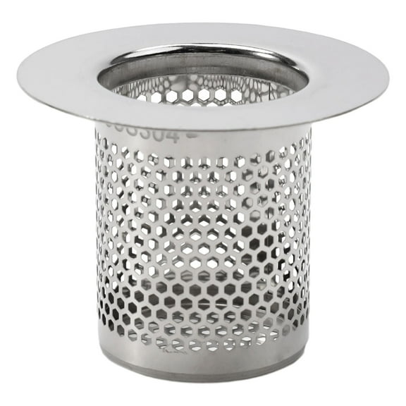 Shower Drain Strainer Hair Silver Stainless Steel Sink Strainer Kitchen Bathroom A YIWEI