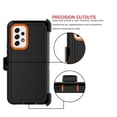 thumbnail image 5 of Galaxy A53 5G 2022 Case, Built-in Screen Protector Case with Belt Clip Holster Heavy Duty Rugged Shockproof Full Body Protection Kickstand Cover -Orange, 5 of 8