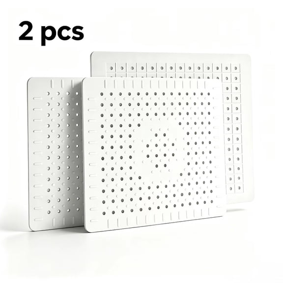 Vruelia Kitchen Sink Mat 2PCS Food Grade Rubber Material Non‑Slip Easy To Clean Sink Protector Mat For Kitchen Kitchen Drain Pad