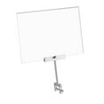 thumbnail image 5 of MAGIDEAL Acrylic Sign Holder with Clamp Aluminum Alloy Clamp Sign Display Clip Swivel for, 5 of 8