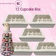 thumbnail image 3 of Cupcake Box With Insert White  – 12 Slot - Pack Of 25, 3 of 10