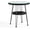 Black/19 In., variant on Rattan Round Coffee Table Outdoor with Metal Frame, All-Weather and Rust Resistant, Handcrafted Coastal Furniture for Patio, Poolside, Garden, Yard