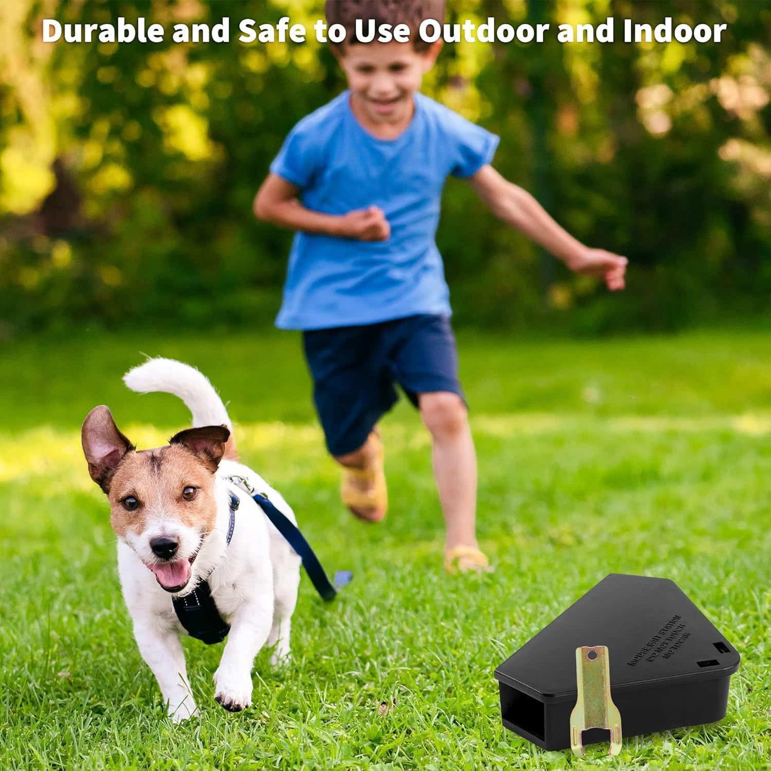 5 Pack Mouse Bait Station with Keys - Outdoor Refillable Mouse Bait Station Reusable Mice Small Rats Poisoning Station Box for Indoor Outdoor Kitchen Garage, Safe for Kids and Pets
