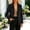 Black, variant on Women Long Sleeve Jacket Baeitkot Solid for Women Business Casual Long Sleeve Lapel Open Front Suit Jacket Work Blazer with Pockets Brown XXL