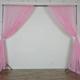 thumbnail image 4 of Efavormart 10FT Premium Fire Retardant Pink Sheer Voil Curtain Panel Backdrop For Window Wall Decoration - Premium Collection, 4 of 6