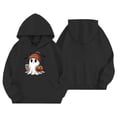 thumbnail image 4 of Gunia Toddler Boy Girl Halloween Ghost Sweatshirts Hoodie Pullover Sweatshirt Cute Printed Long Sleeve Casual Outfit For Youth Warm Fall Winter Clothes Tops Black 2-3 Years, 4 of 4