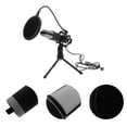 thumbnail image 1 of AURARMLET Microphone USB pour la Rentrée avec Lumière RVB, Micro de Jeu Noir, Lot de 1, Parfait pour le Diffusion en Continu et le Balado, 1 of 8