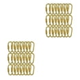 thumbnail image 3 of Matsuzay 24 Piezas de Metal D Anillo de Bloqueo Mosquetón Llavero Ganchos de Bloqueo Resorte Oro, 3 of 6