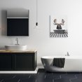 thumbnail image 3 of Stupell Industries Moose in Vintage Bath Animals & Insects Painting Gallery Wrapped Canvas Print Wall Art, 24 x 30, 3 of 8