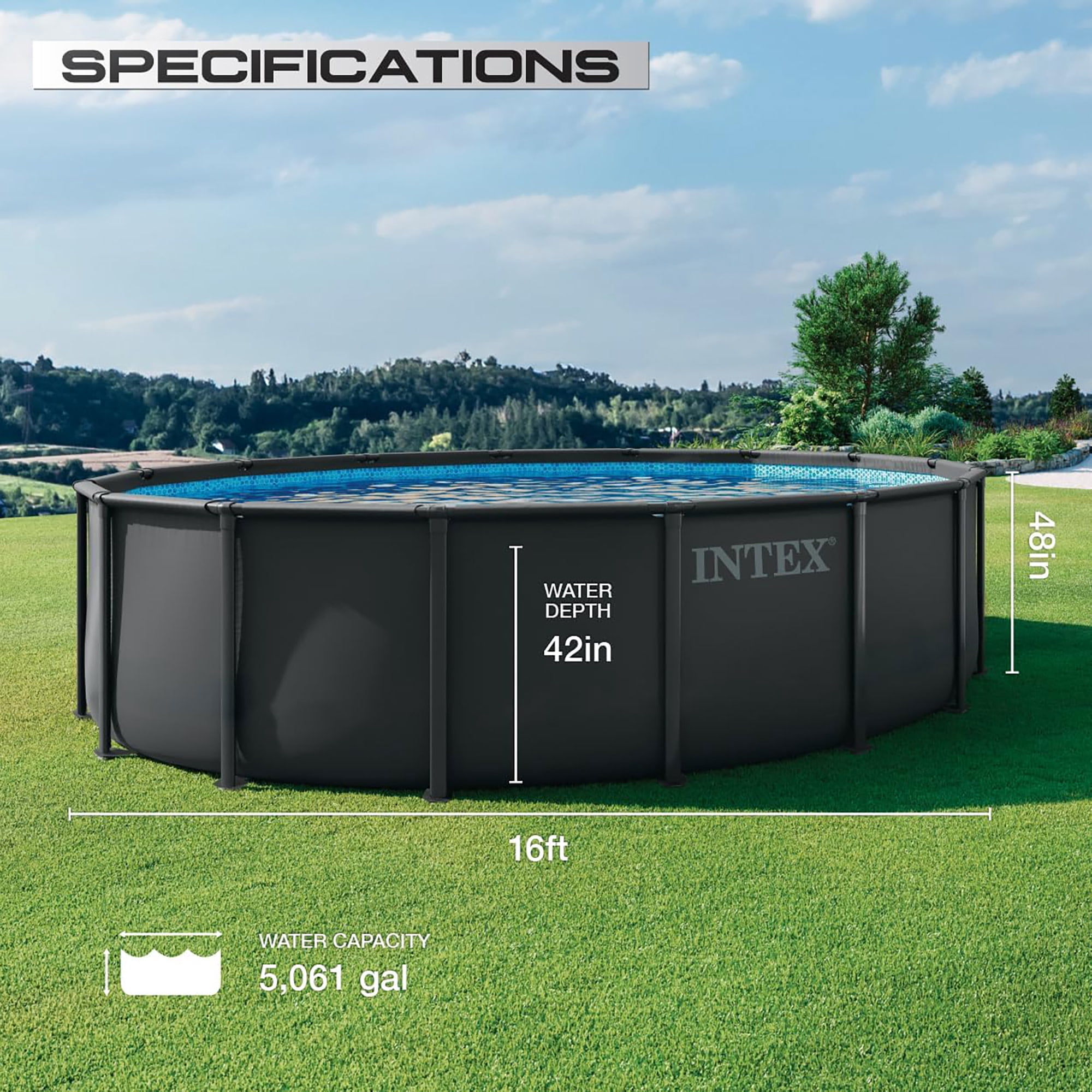 Intex: Ultra XTR Frame Pool Set - 16' x 48