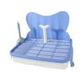 thumbnail image 4 of Inodoro para perros Keep Clean Potty Trainer Corner para perros pequeños y medianos Rabbit azul, 4 of 9