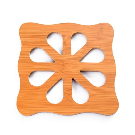 

Leke Wooden Table Placemat Heat Resistant Hot Pot Coasters Cup Mat Tea Coaster