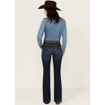 thumbnail image 3 of Wrangler Women's Willow Dark Wash Mid Rise Ultimate Riding Trouser Jeans Dark Wash 33W x 34L, 3 of 4