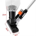 thumbnail image 4 of Pool Vacuum Jet Cleaner Cleaning Kit Professional Durable Suction Head and Mesh Bag for SPA Pond Fountain-EU,1 x Quick connector 4 x Section Pole 1 x Scrub Brushes 1 x Leaf Bag,Black, 4 of 7