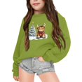 thumbnail image 1 of Chandails à Capuchon pour Tout-Petits Filles Imprimé Graphique Lettres Pulls Tops Manches Longues Décontracté Doux Chandail Tops Fille Bébé Chandail à Capuchon Chandails à Capuchon pour Adolescentes Roses Bébé Garçon 18 Mois 4t Chandail Chandail à Capuchon Wa Vert 2-3 Ans, 1 of 4