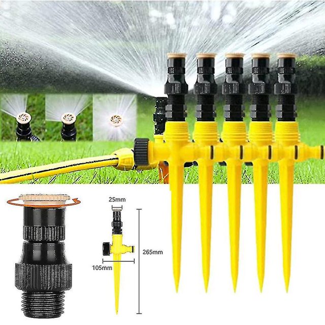 Cabezal de aspersor giratorio de 360 grados Boquilla de pulverización de inserción de enfriamiento automático Sistema de riego de césped de jardín - Snngv