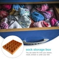 thumbnail image 3 of Pawsdot Socks Tray Wooden Storage Organizer Organizing Small Items Adults Dormitory 1Set, 3 of 3