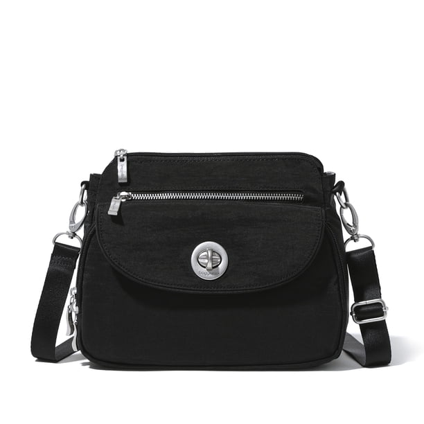 Bandolera Baggallini Calais para mujer, ligera, negra