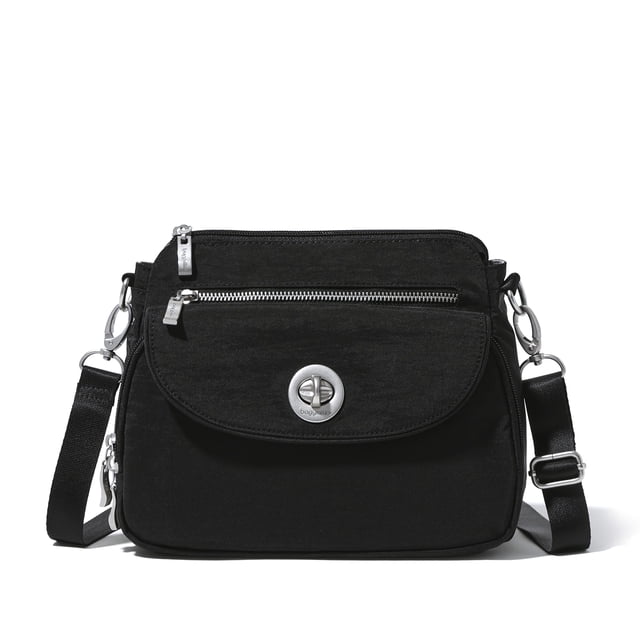 Bandolera Baggallini Calais para mujer, ligera, negra