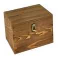 thumbnail image 2 of Caja de almacenamiento de madera con tapa abatible para manualidades, organizador de madera para joyería, pulseras y tiendas, 2 of 9