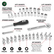 Performance Tool W1177 47pc Socket & Bit Set