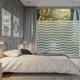 thumbnail image 5 of Privacy Window Film Frosted Self-Adhesive Window Sticker No Glue Static Cling Opaque Glass Film UV Protection Wave Pattern 44.5x200cm, 5 of 5