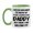 White/Light Green, variant on Funny Daddy Mug - "I Never Dreamed I'd Grow Up To Be A Super Cool Daddy" - White Ceramic Coffee Cup (11Oz Or 15Oz
