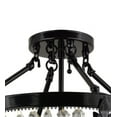 thumbnail image 2 of Meyda Tiffany 130636 Chrisanne 3 Light 16" Wide Semi-Flush Bowl Ceiling Fixture - Black, 2 of 7