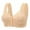 Beige, variant on Bras for Women Bra for Women Fixed Cup Front Closure Open Front Push Up Non Underwire Supportive Tank Top Bra for Easy Wear and Comfortable Everyday Wear Green 44