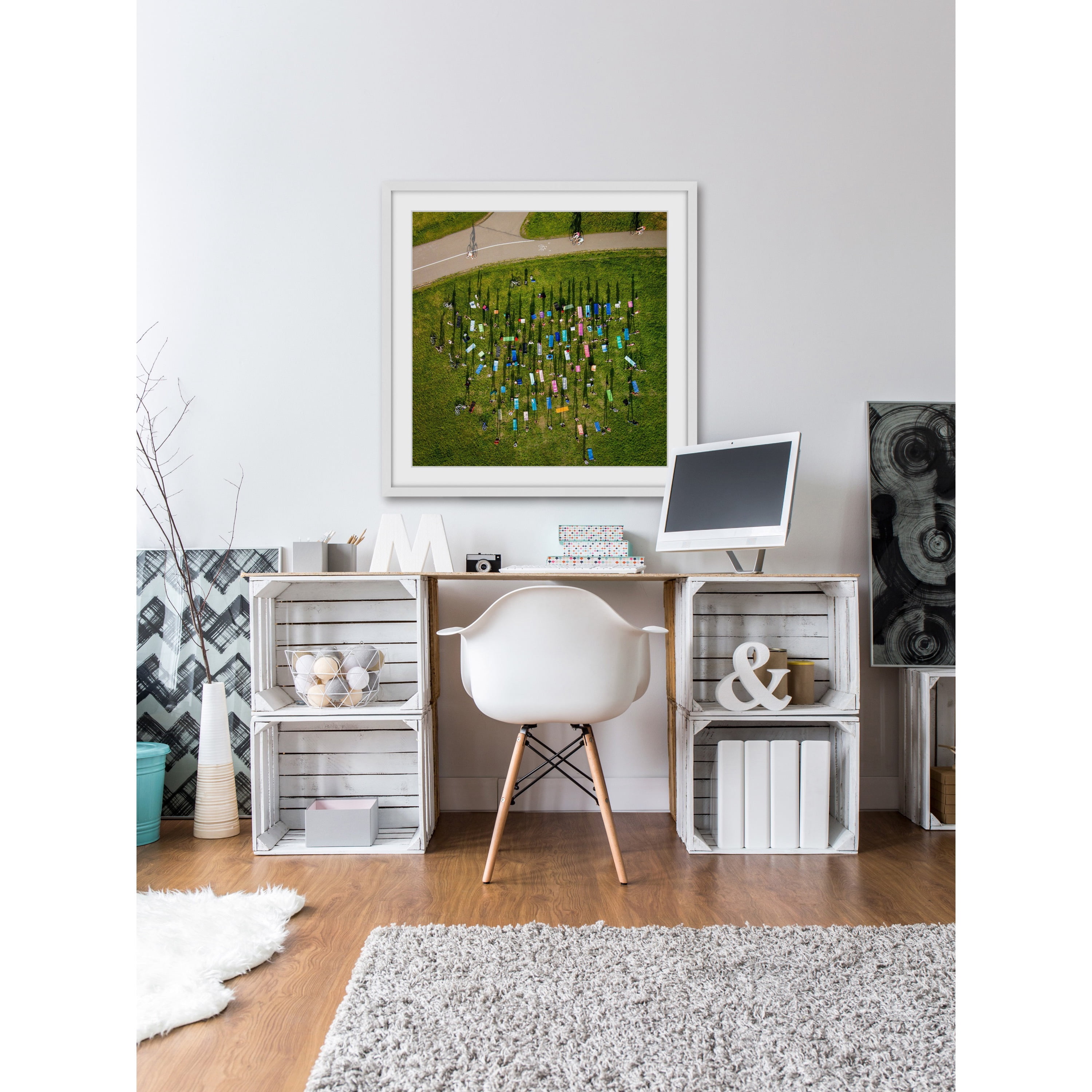"Gathering" by Karolis Janulis Framed Painting Art Print