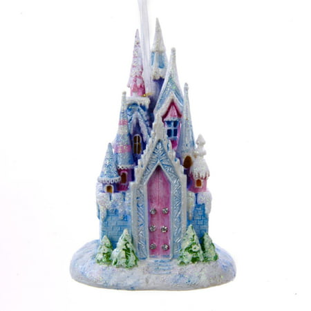 5" Ice Palace Battery Operated LED Princess Castle Christmas Ornament - Walmart.com