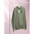 thumbnail image 3 of Love Yellow Daisy Hoodie Women -Image by Shutterstock, Female Small, 3 of 4