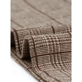 thumbnail image 5 of INSPIRE CHIC Robe Vintage à Manches 3/4 Col Montant à Carreaux pour Femmes TP Marron Clair, 5 of 5