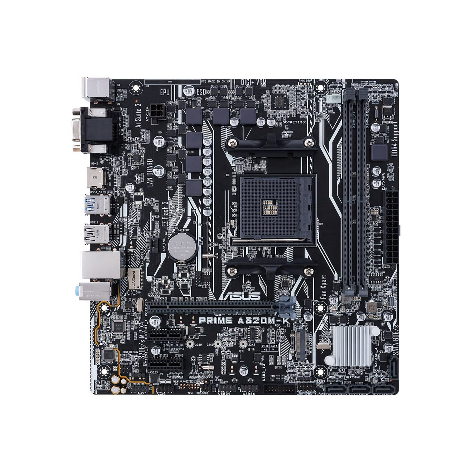ASUS PRIME A320M-K micro ATX Motherboard, (New) - Walmart.ca