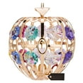 thumbnail image 5 of 24K Gold Plated 2.75 Apple Ornament with Colored Crystals by Matashi, 5 of 5