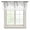Grey, variant on Blue Teal Eucalyptus Sheer Curtains Valances for Windows Weeping Botanical Leaf Watercolor Chiffon Kitchen Valances for Cafe, Voile Window Treatments Curtains for Living Room Bedroom, 42"x12"