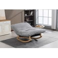 thumbnail image 5 of Timbernest Bean Bag Rocking Chair for Indoor Outdoor, Accent Armless Lazy Sofa, Corduroy Casual Single Couch, Light Gray, 5 of 6