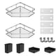 thumbnail image 1 of Wall Mounted Corner Rack for Toiletries Storage No Drilling Adhesive Bathroom Storage Shelf for Bathroom, 1 of 5