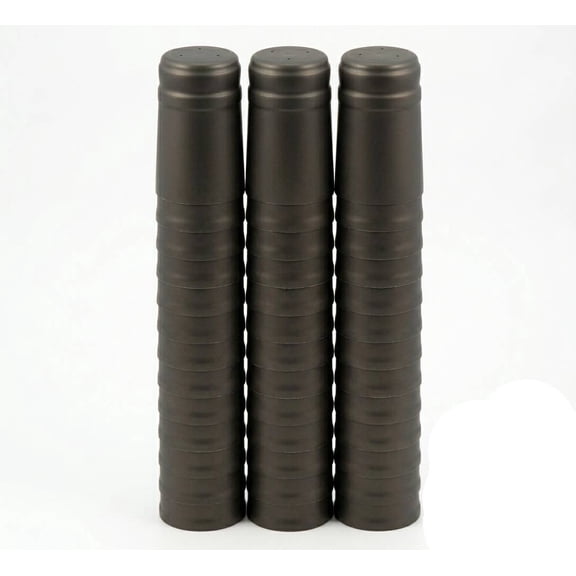 BLACK PVC SHRINK CAPSULES 30 Pack