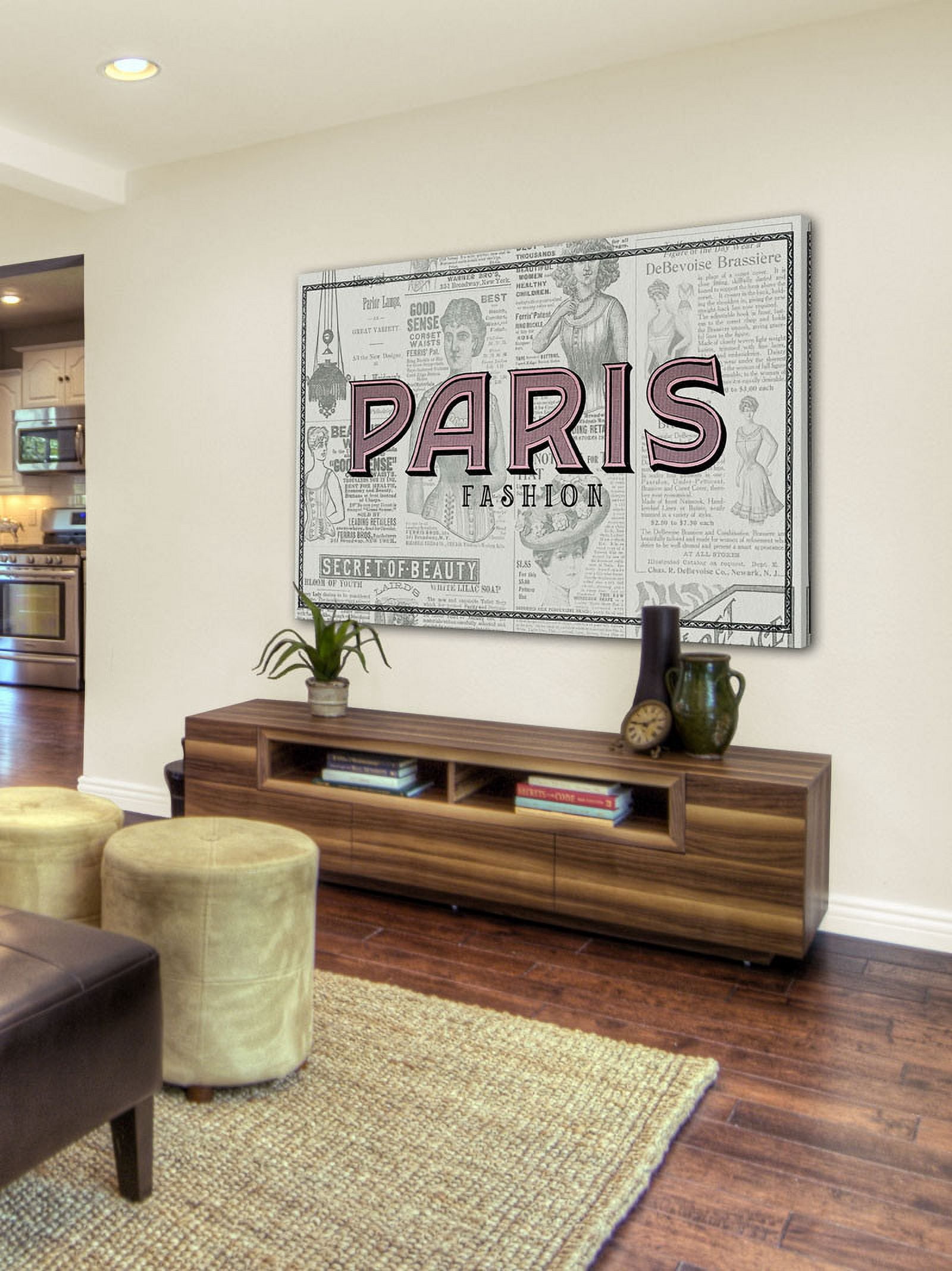 Marmont Hill "Paris Fashion" by Saturday Evening Post Painting Print on Canvas