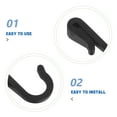 thumbnail image 3 of HONMEET Black Plastic S-Shaped Hooks for Kitchen Utensils Easy Storage 12Pcs, 3 of 7