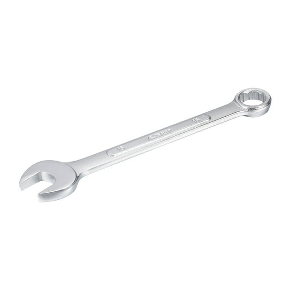 15mm Metric 12 Point Combination Wrench Chrome Finish, Cr-V