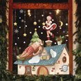 thumbnail image 3 of RV Pegatinas de decoración navideña Pegatinas de copos de nieve de Navidad y Año Nuevo Rojo Verde, 3 of 5