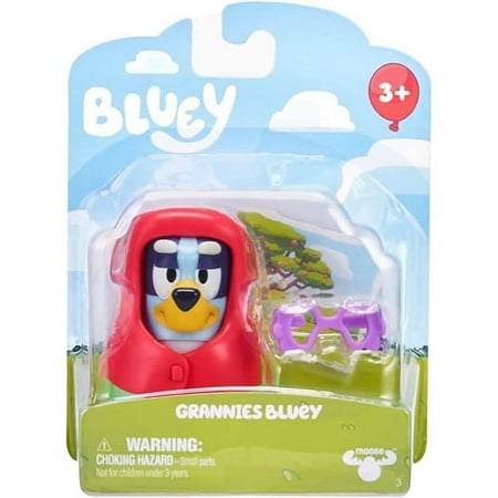 License 2 Play Collectible Bluey Action Figure, Blue 2.5"
